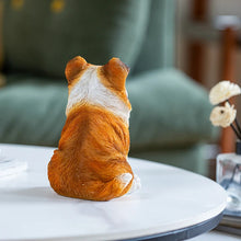 Load image into Gallery viewer, Most Adorable Handmade Sitting Corgi Resin Statue Figurine-5
