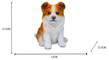 Load image into Gallery viewer, Most Adorable Handmade Sitting Corgi Resin Statue Figurine-6