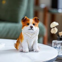 Load image into Gallery viewer, Most Adorable Handmade Sitting Corgi Resin Statue Figurine-1