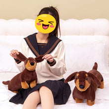 Load image into Gallery viewer, Most Adorable Standing Chocolate Dachshund Stuffed Animal Plush Toys-Stuffed Animals-Dachshund,Dog Memorial Gifts,Stuffed Animal-1
