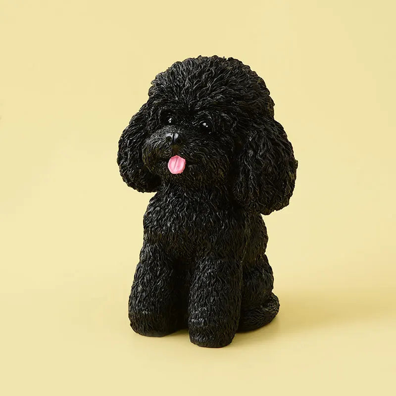 Most Adorable Standing Doodle Resin Statues-black-11