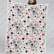 Load image into Gallery viewer, Most Precious Dalmatian Love Soft Warm Fleece Blanket-Blanket-Blankets, Dalmatian, Home Decor-12