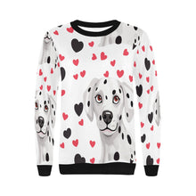 Load image into Gallery viewer, Most Precious Dalmatian Love Women&#39;s Sweatshirt-Apparel-Apparel, Dalmatian, Sweatshirt-3
