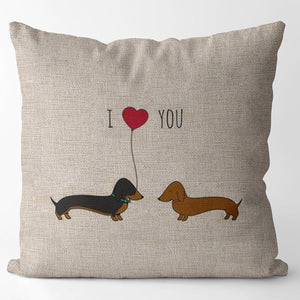 Multi-Colored Dachshunds Cushion Covers-Cushion Cover-Cushion Cover, Dachshund, Dogs, Home Decor-17