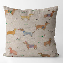Load image into Gallery viewer, Multi-Colored Dachshunds Cushion Covers-Cushion Cover-Cushion Cover, Dachshund, Dogs, Home Decor-18
