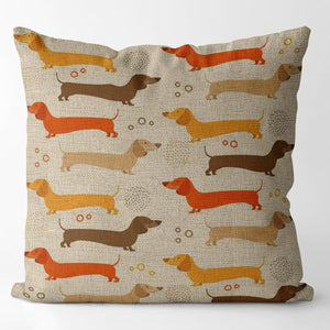 Multi-Colored Dachshunds Cushion Covers-Cushion Cover-Cushion Cover, Dachshund, Dogs, Home Decor-19