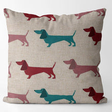 Load image into Gallery viewer, Multi-Colored Dachshunds Cushion Covers-Cushion Cover-Cushion Cover, Dachshund, Dogs, Home Decor-3