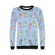 Multicolor Chihuahuas Love Women's Sweatshirt-Apparel-Apparel, Chihuahua, Sweatshirt-12