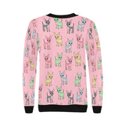 Multicolor Chihuahuas Love Women's Sweatshirt-Apparel-Apparel, Chihuahua, Sweatshirt-6