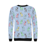 Multicolor Chihuahuas Love Women's Sweatshirt-Apparel-Apparel, Chihuahua, Sweatshirt-9