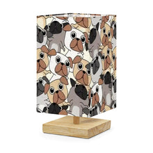 Load image into Gallery viewer, Multicolor Pugs Parade Desktop Table Lamp-Desk Lamps-Christmas,Dog Dad Gifts,Dog Mom Gifts,Home Decor,Lamp,Pug-US Plug-2