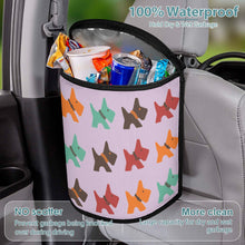 Load image into Gallery viewer, Multicolor Scottie Dog Love Multipurpose Car Storage Bag - 4 Colors-Car Accessories-Bags, Car Accessories, Scottish Terrier-12