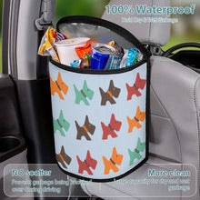 Load image into Gallery viewer, Multicolor Scottie Dog Love Multipurpose Car Storage Bag - 4 Colors-Car Accessories-Bags, Car Accessories, Scottish Terrier-16