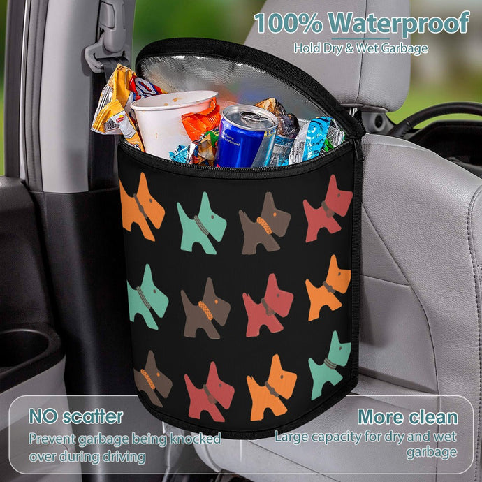 Multicolor Scottie Dog Love Multipurpose Car Storage Bag - 4 Colors-Car Accessories-Bags, Car Accessories, Scottish Terrier-6