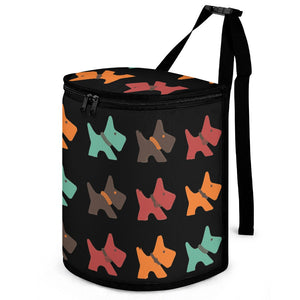 Multicolor Scottie Dog Love Multipurpose Car Storage Bag - 4 Colors-Car Accessories-Bags, Car Accessories, Scottish Terrier-ONE SIZE-Black-1