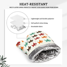 Load image into Gallery viewer, Multicolor Scottie Love Oven Mitts and Pot Holder Set-Kitchen Decor-Accessories,Dog Mom Gifts,Scottish Terrier-7