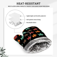 Load image into Gallery viewer, Multicolor Scottie Love Oven Mitts and Pot Holder Set-Kitchen Decor-Accessories,Dog Mom Gifts,Scottish Terrier-8