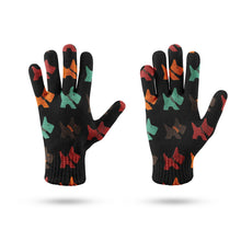 Load image into Gallery viewer, Multicolor Scottie Love Touch Screen Gloves-Accessories-Accessories, Dog Dad Gifts, Dog Mom Gifts, Gloves-4