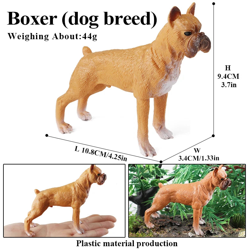 Boxer Figurine - Muscular Fawn Boxer Figurine – Classic Standing Pose