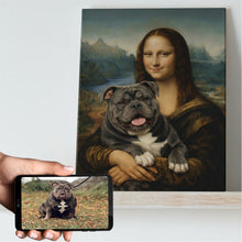 Load image into Gallery viewer, My American Bully with Mona Lisa Personalized Renaissance Dog Portrait-Personalized Dog Gifts-Cavalier King Charles Spaniel,Dog Art,Dog Dad Gifts,Dog Mom Gifts,Home Decor,Personalize Artwork,Poster-11