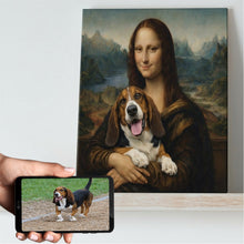 Load image into Gallery viewer, My Basset with Mona Lisa Personalized Renaissance Dog Portrait-Personalized Dog Gifts-Basset Hound,Dog Art,Dog Dad Gifts,Dog Mom Gifts,Home Decor,Personalize Artwork,Poster-11