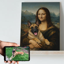 Load image into Gallery viewer, My Belgian Malinois with Mona Lisa Personalized Renaissance Dog Portrait-Personalized Dog Gifts-Belgian Malinois,Dog Art,Dog Dad Gifts,Dog Mom Gifts,Home Decor,Personalize Artwork,Poster-1