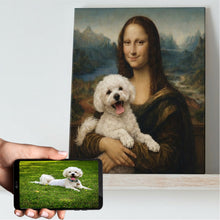 Load image into Gallery viewer, My Bichon with Mona Lisa Personalized Renaissance Dog Portrait-Personalized Dog Gifts-Bichon Frise,Dog Art,Dog Dad Gifts,Dog Mom Gifts,Home Decor,Personalize Artwork,Poster-11