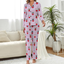 Load image into Gallery viewer, My Biggest Love French Bulldog Pajamas Set for Women - 5 Colors-Pajamas-Apparel, French Bulldog, Pajamas-Thistle Purple-S-3