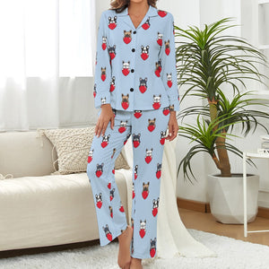 My Biggest Love French Bulldog Pajamas Set for Women - 5 Colors-Pajamas-Apparel, French Bulldog, Pajamas-8
