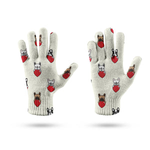 My Biggest Love French Bulldog Touch Screen Gloves-Accessories-Accessories, Dog Dad Gifts, Dog Mom Gifts, French Bulldog, Gloves-11