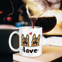 Load image into Gallery viewer, My Biggest Love German Shepherd Coffee Mug-Mug-Dog Dad Gifts,Dog Memorial Gifts,Dog Mom Gifts,German Shepherd,Mugs-2