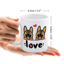 Load image into Gallery viewer, My Biggest Love German Shepherd Coffee Mug-Mug-Dog Dad Gifts,Dog Memorial Gifts,Dog Mom Gifts,German Shepherd,Mugs-6