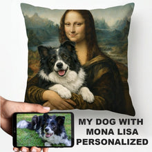 Load image into Gallery viewer, My Border Collie with Mona Lisa - Personalized Pillowcase-Home Decor-Border Collie,Dog Dad Gifts,Dog Memorial Gifts,Dog Mom Gifts,Home Decor,Personalize Artwork,Pillows-1