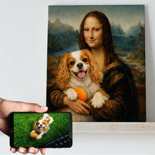 Load image into Gallery viewer, My Cavalier with Mona Lisa Personalized Renaissance Dog Portrait-Personalized Dog Gifts-Cavalier King Charles Spaniel,Dog Art,Dog Dad Gifts,Dog Mom Gifts,Home Decor,Personalize Artwork,Poster-11