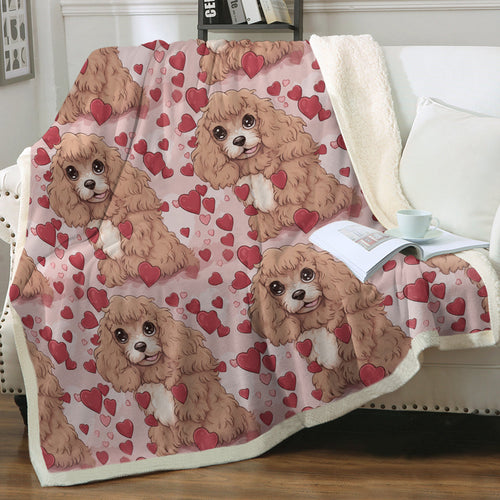 My Cockapoo My Love Soft Warm Fleece Blanket-Blanket-Blankets, Cockapoo, Home Decor-Small-1