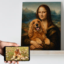 Load image into Gallery viewer, My Cocker Spaniel with Mona Lisa Personalized Renaissance Dog Portrait-Personalized Dog Gifts-Dog Art,Dog Dad Gifts,Dog Mom Gifts,Home Decor,Personalize Artwork,Poster-11
