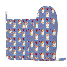 Load image into Gallery viewer, My Corgi My Love Oven Gloves-Kitchen Decor-Slate Blue-One Size-13