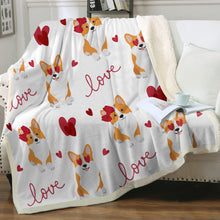 Load image into Gallery viewer, My Corgi My Love Soft Warm Fleece Blanket-Blanket-Blankets, Corgi, Home Decor-11