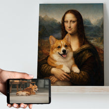 Load image into Gallery viewer, My Corgi with Mona Lisa Personalized Renaissance Dog Portrait-Personalized Dog Gifts-Dog Art,Dog Dad Gifts,Dog Mom Gifts,Home Decor,Personalize Artwork,Poster-11