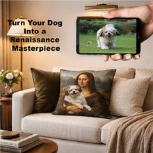 Load image into Gallery viewer, My Dog with Mona Lisa - Personalized Pillowcase-Personalized Dog Gifts-Home Decor,Personalize Artwork,Pillows-3