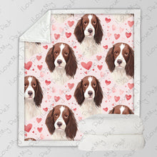 Load image into Gallery viewer, My English Springer Spaniel My Love Soft Warm Fleece Blanket-Blanket-Blankets, English Springer Spaniel, Home Decor-3