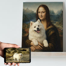 Load image into Gallery viewer, My Eskimo Dog with Mona Lisa Personalized Renaissance Dog Portrait-Personalized Dog Gifts-Dog Art,Dog Dad Gifts,Dog Mom Gifts,Home Decor,Personalize Artwork,Poster-11