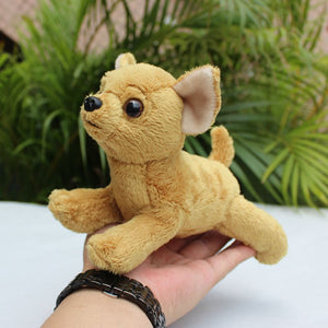 My Fawn Chihuahua In My Palm Small Stuffed Animal Plush Toy-Stuffed Animals-Chihuahua, Home Decor, Stuffed Animal-3