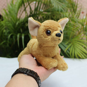 My Fawn Chihuahua In My Palm Small Stuffed Animal Plush Toy-Stuffed Animals-Chihuahua, Home Decor, Stuffed Animal-4
