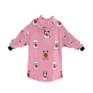 My Frenchie My Heart Blanket Hoodie for Women - 4 Colors-Apparel-Apparel, Blankets, French Bulldog-10