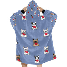 Load image into Gallery viewer, My Frenchie My Heart Blanket Hoodie for Women-Apparel-Apparel, Blankets-7