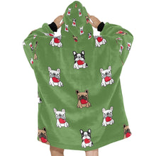 Load image into Gallery viewer, My Frenchie My Heart Blanket Hoodie for Women-Apparel-Apparel, Blankets-8