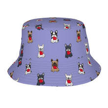 Load image into Gallery viewer, My Frenchie My Heart Bucket Hat-Hats &amp; Caps-Lavender Purple-One Size-5