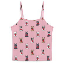 Load image into Gallery viewer, My Frenchie My Heart Women's Cami and Shorts Pajama Set-Apparel-Apparel,Dog Mom Gifts,French Bulldog,Pajamas-Light Pink-XS-9