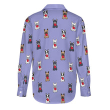 Load image into Gallery viewer, My Frenchie My Heart Women's Shirt-Apparel-Apparel,Dog Mom Gifts,French Bulldog,Shirt-12